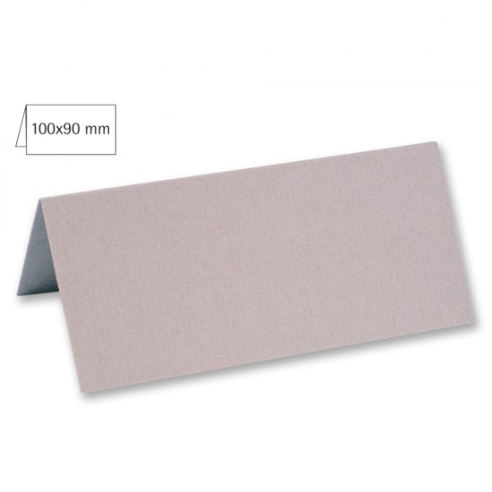 Card biguit pentru masa, plain, FSC MixCredit, taupe, 100x90mm, 220g/m2, 5/set
