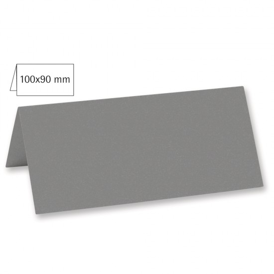 Card biguit pentru masa, plain, FSC MixCredit, dark grey, 100x90mm, 220g/m2, 5/set