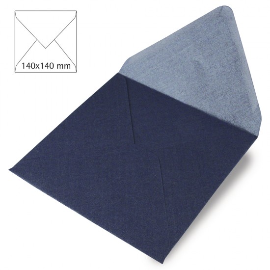 Plic quadratic, FSC Mix Credit, royal blue, 140x140mm, 120g/m2, bag 5