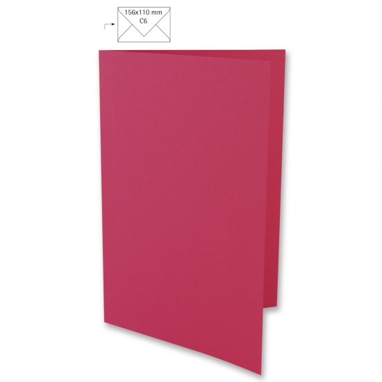 Card A6, 210x148 mm, 220 gr, roz, 5/set