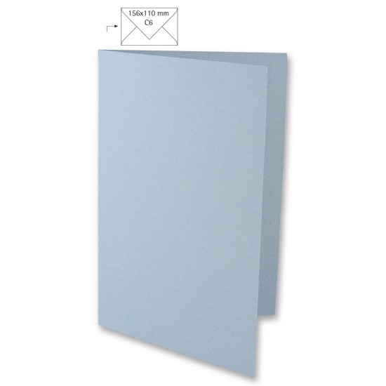 Card A6, 210x148 mm, 220 gr, baby blue, 5/set