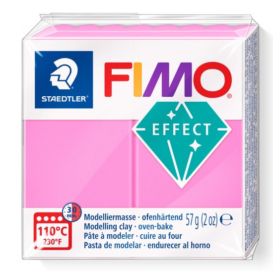 Fimo effect , roz neon, 8010-201, 57g