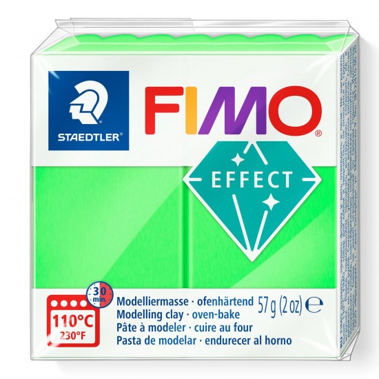 Fimo effect , verde neon, 8010-501, 57g