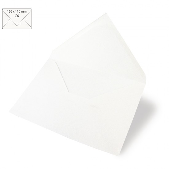 Plic C6, 156x110  mm, 90 gr,  alb