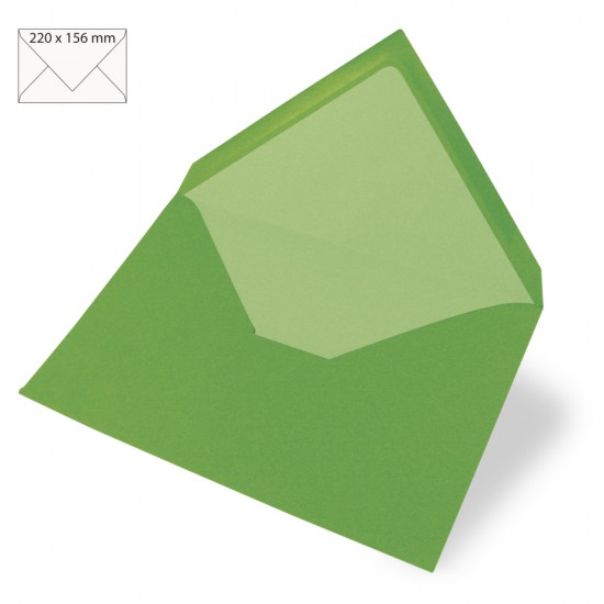 Plic C6, 156x110  mm, 90 gr,  verde