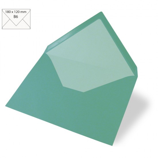 Plic B6, 180x120 mm, 90 gr,  turquoise