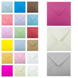 Plic patrat 140x140 mm, 90 gr - DIVERSE CULORI Plic patrat 140x140 mm, 90 gr - DIVERSE CULORI