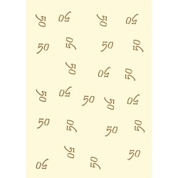 Hartie transparenta: '50', fildes, A4, 210x297 mm, cu auriu Hartie transparenta: '50', fildes, A4, 210x297 mm, cu auriu