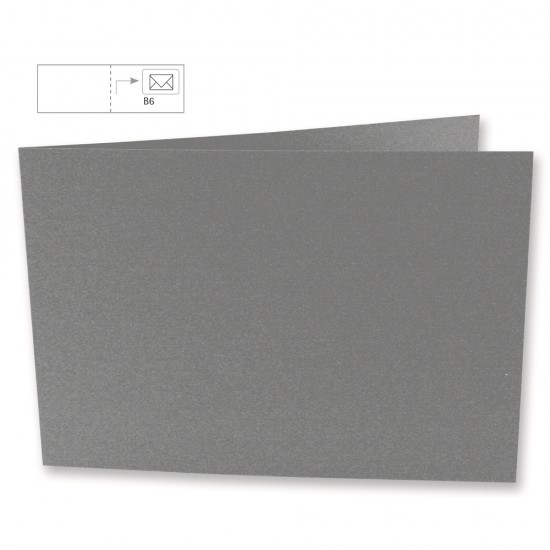 Card B6, landscape format,FSC Mix Credit, dark grey, 336x116mm, 220g/m2,