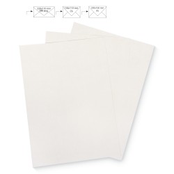 Note paper A4, 120g/m2, FSC MixCredit, metallic alb, 210x297 mm, bag, 5