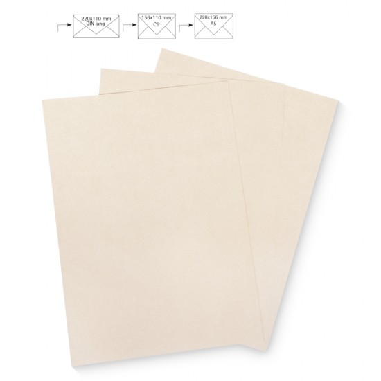 Note paper A4, 120g/m2, FSC MixCredit, cashmere metallic, 210x297 mm, bag