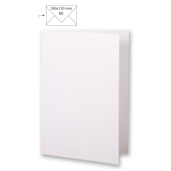 Card B6,250g,double height,FSC MixCredit, metallic alb, 232x168 mm, bag