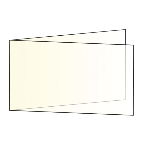 Inlay f.double card B6, FSC Mix Cred., ivory, 336x116 mm, 102 g/m2, lands