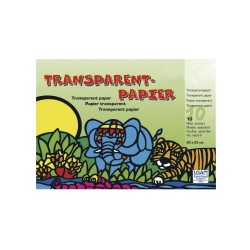 Transparent paper, 10 colours, 20x30cm, 42g/m2, folder 10 sheets Transparent paper, 10 colours, 20x30cm, 42g/m2, folder 10 sheets