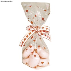 Pungi cadou, Rayher, cu inimi, 115x190 mm, 10 buc/set Pungi cadou, Rayher, cu inimi, 115x190 mm, 10 buc/set