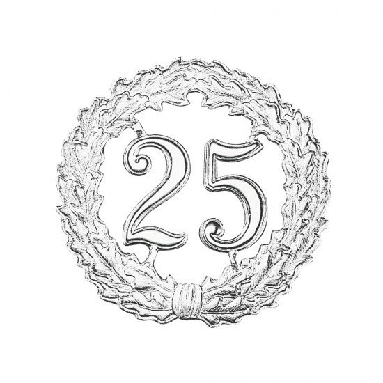 Decoratiune Rayher, ghirlanda Nunta argintiu 25cm