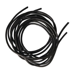 Snur piele, negru, Rayher, 2 mm, 100 cm, 2 buc/set