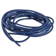 Snur piele, albastru inchis, Rayher, 2 mm, 100 cm, 2 buc/set