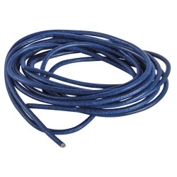 Snur piele, albastru inchis, Rayher, 2 mm, 100 cm, 2 buc/set