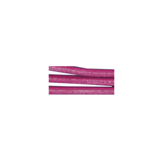 Snur piele roz, Rayher, 1.5 mm, 100 cm