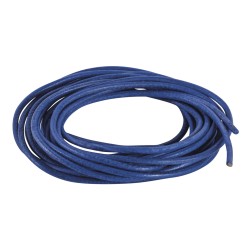 Snur piele, albastru inchis, Rayher, 1.5 mm, 100 cm, 2 buc/set