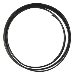 Snur piele negru, Rayher, 1.5 mm, pretul este pe metru liniar