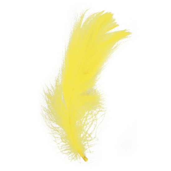 Pene decorative, Rayher, dimensiune 5-10 cm, 5g/set, culoare galben
