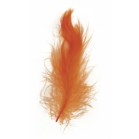 Pene decorative, Rayher, dimensiune 5-10 cm, 5g/set, culoare portocaliu