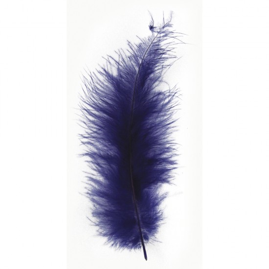 Pene decorative, dark blue, 10-15 cm, 15 buc/set