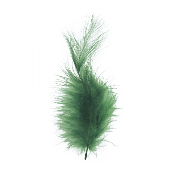 Pene decorative, dark green, 10-15 cm, 15 buc/set
