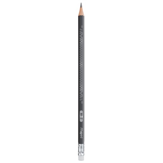 Creion cu guma Maped Black'Peps DECO HB, 12 buc, 851760