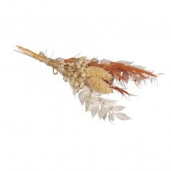 Buchet flori uscate 18-20cm, Rayher, portocaliu