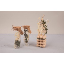 Buchet flori uscate 18-20cm, Rayher, verde