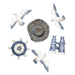 Elemente marine, Rayher, 2-4 cm, 6 buc/set
