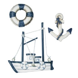 Elemente marine, Rayher, asortate, 4-8 cm, 3 buc/set