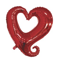 Balon inima, Rayher, rosu, diam. 91 cm