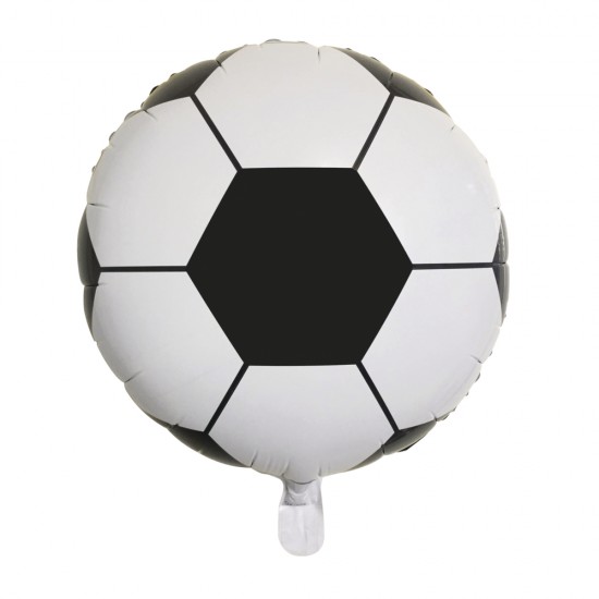 Foil balloon football, 46cm o, tab-bag 1pc