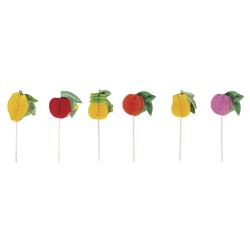 Ornament fructe, Rayher, dimensiune 12 cm, 12/set Ornament fructe, Rayher, dimensiune 12 cm, 12/set