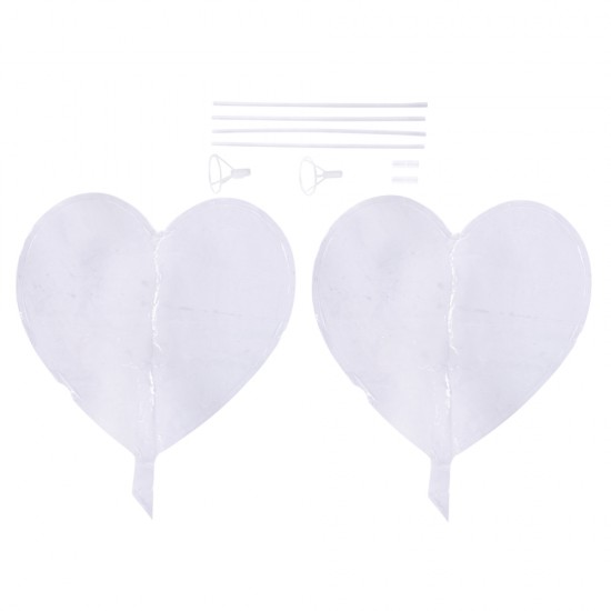 Balon inima, 40 2cm,, 2buc/pungă transparentă