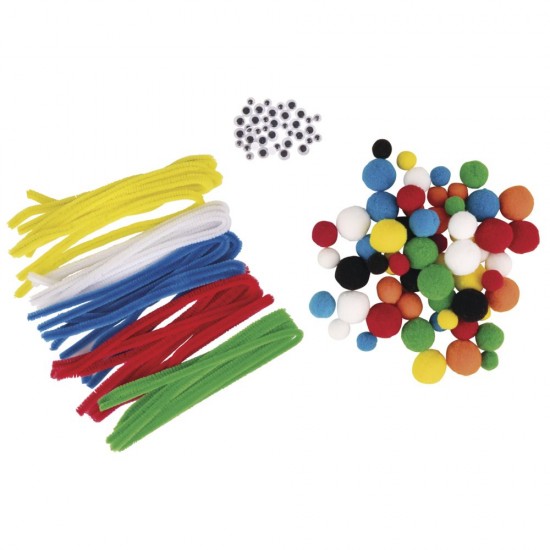 Set chenille ,pomponi , ochisori, Rayher , 125/set Set chenille ,pomponi , ochisori, Rayher , 125/set