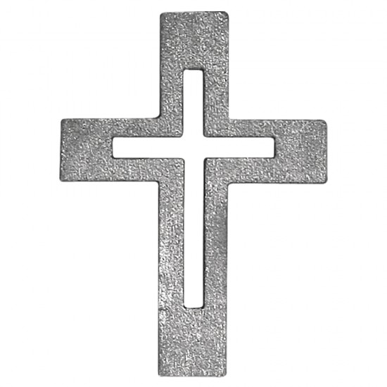 Figurine din lemn cruce, argintiu, 3 cm,  6 piese