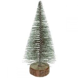Decoratiune brad  cu suport lemn, 8cm