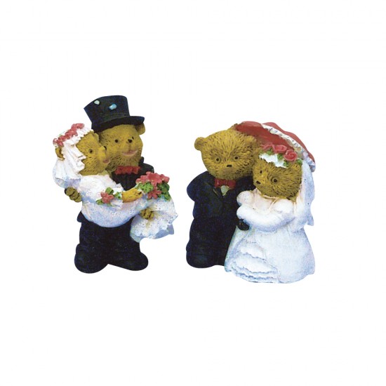 Decoratiune nunta ursi, 6 cm