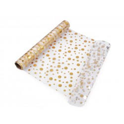 Organza cu imprimeu latime 36 cm