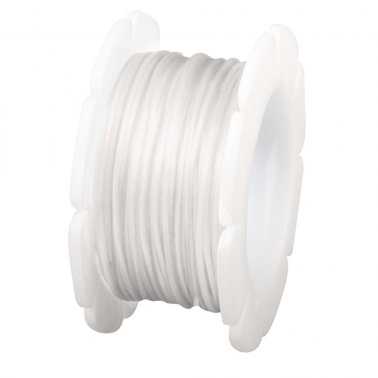 Fir elastic alb, Rayher, 1 mm, 5 m/rola