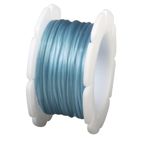 Fir elastic Rayher, 1 mm, albastru mediu,  bobina 5 m