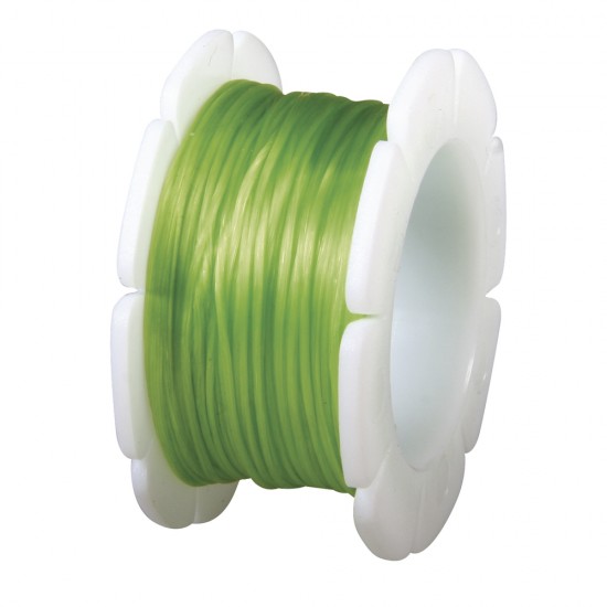 Fir elastic Rayher, 1 mm, verde mediu,  bobina 5 m