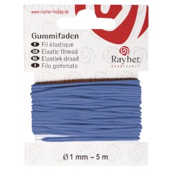 Elastic albastru, Rayher, 1mm, 5 m/rola Elastic albastru, Rayher, 1mm, 5 m/rola