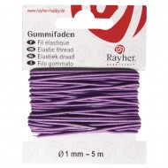 Elastic mov, Rayher, 1mm, 5 m/rola