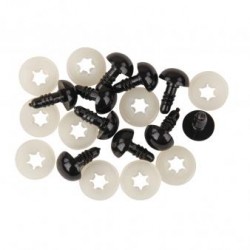 Ochisori din plastic, ø 12mm, cu filet, Rayher, 10/set, negru Ochisori din plastic, ø 12mm, cu filet, Rayher, 10/set, negru